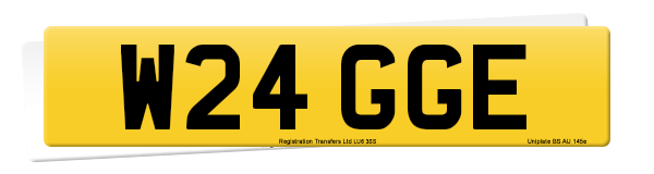 Registration number W24 GGE